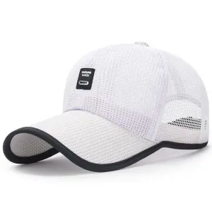 Black Edge Baseball Cap Mesh Breathable Hat