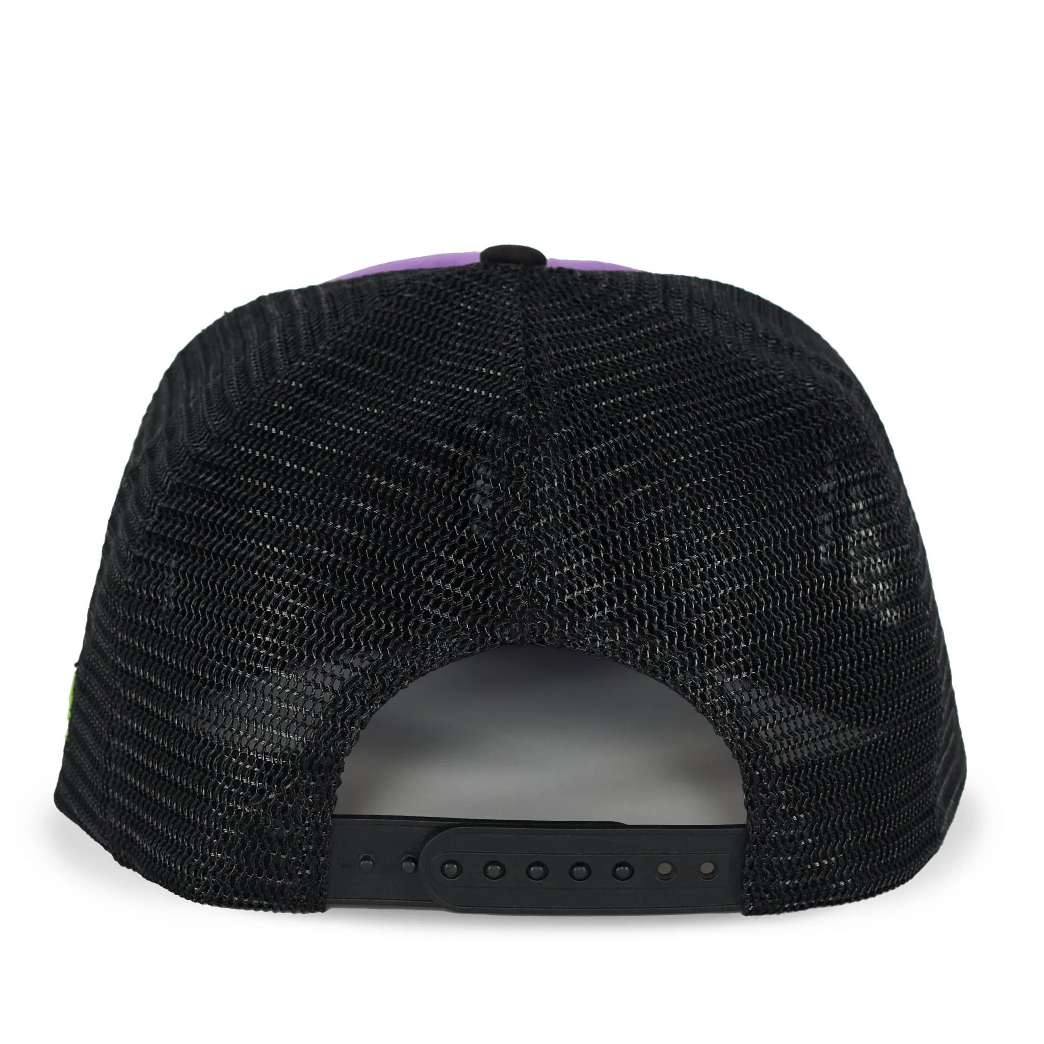 Black Flat Bill Trucker W/ Green Bird