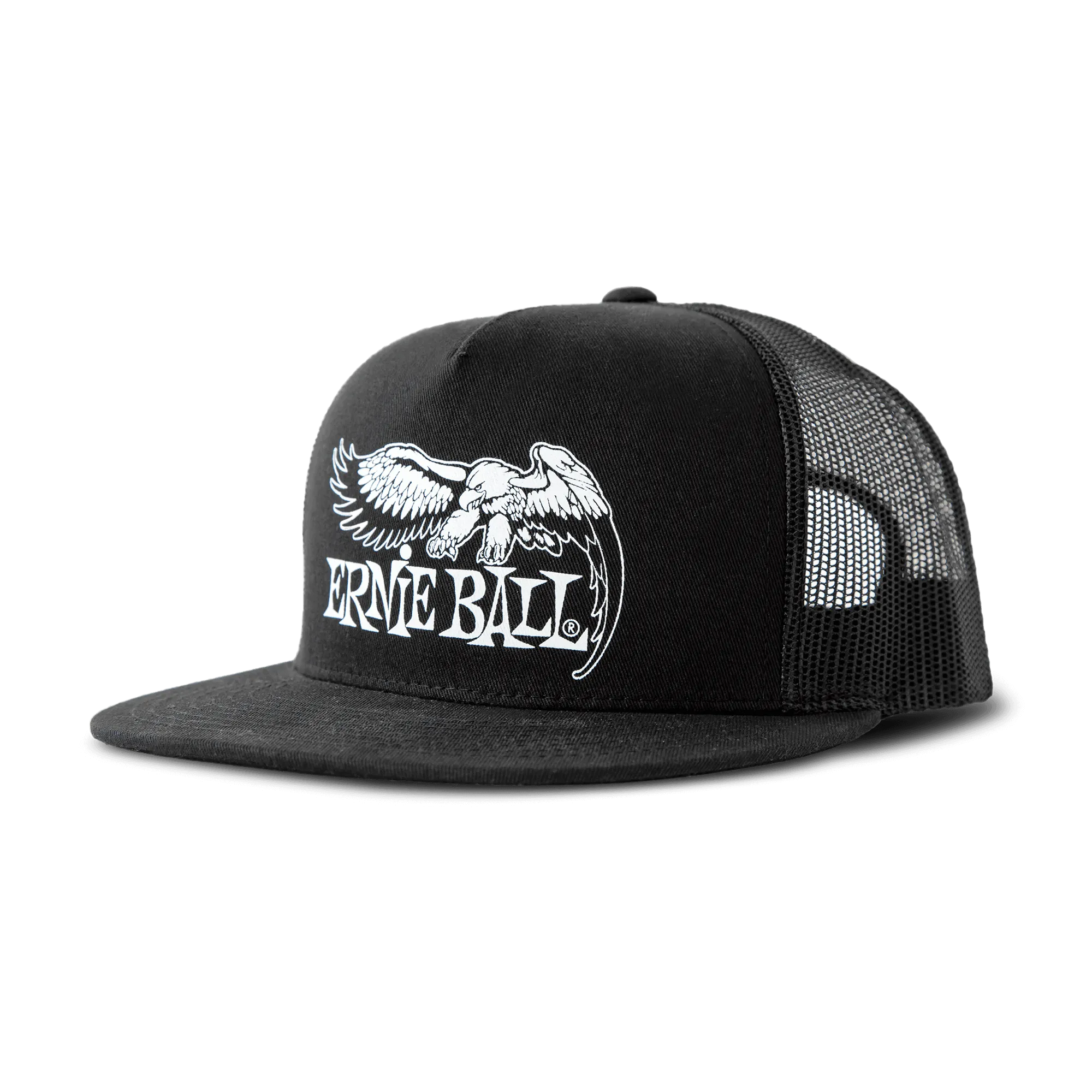 Black with White Eagle Logo Hat