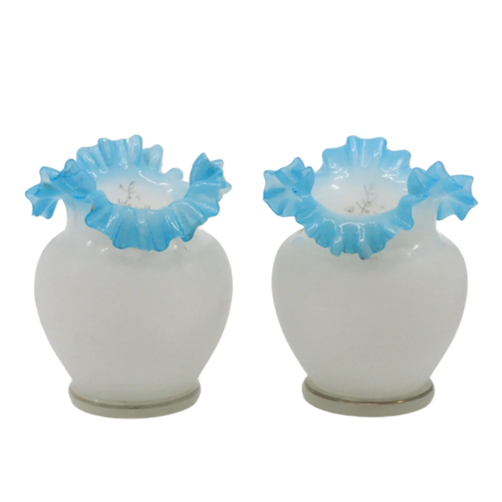 Blue Ruffled Pair