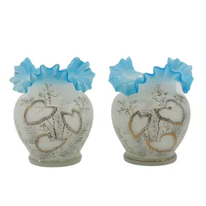 Blue Ruffled Pair