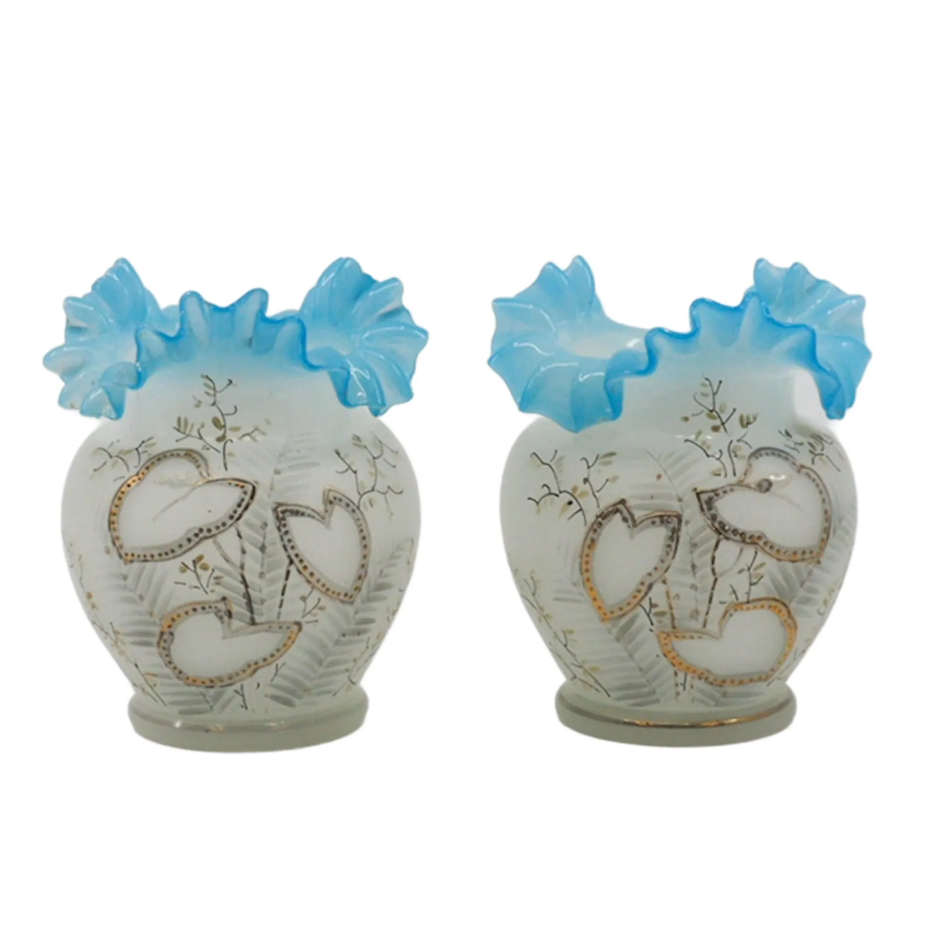 Blue Ruffled Pair
