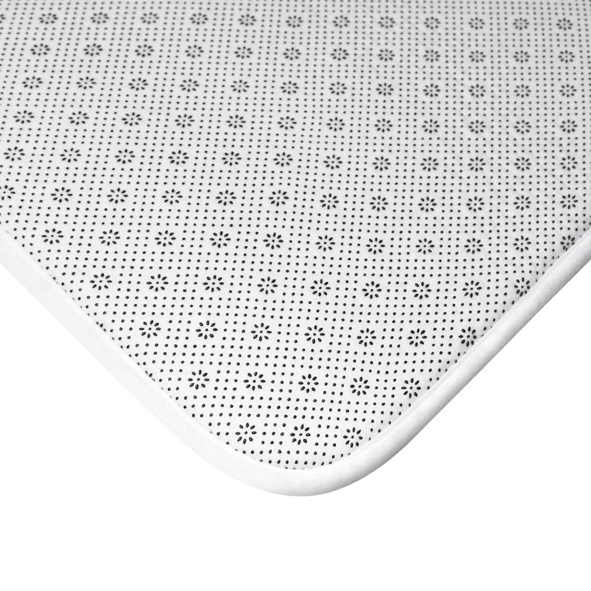 Blue Victorian Design Bath Mat