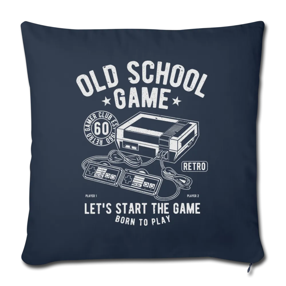 Born to Play Retrogamer Throw Pillow Cover