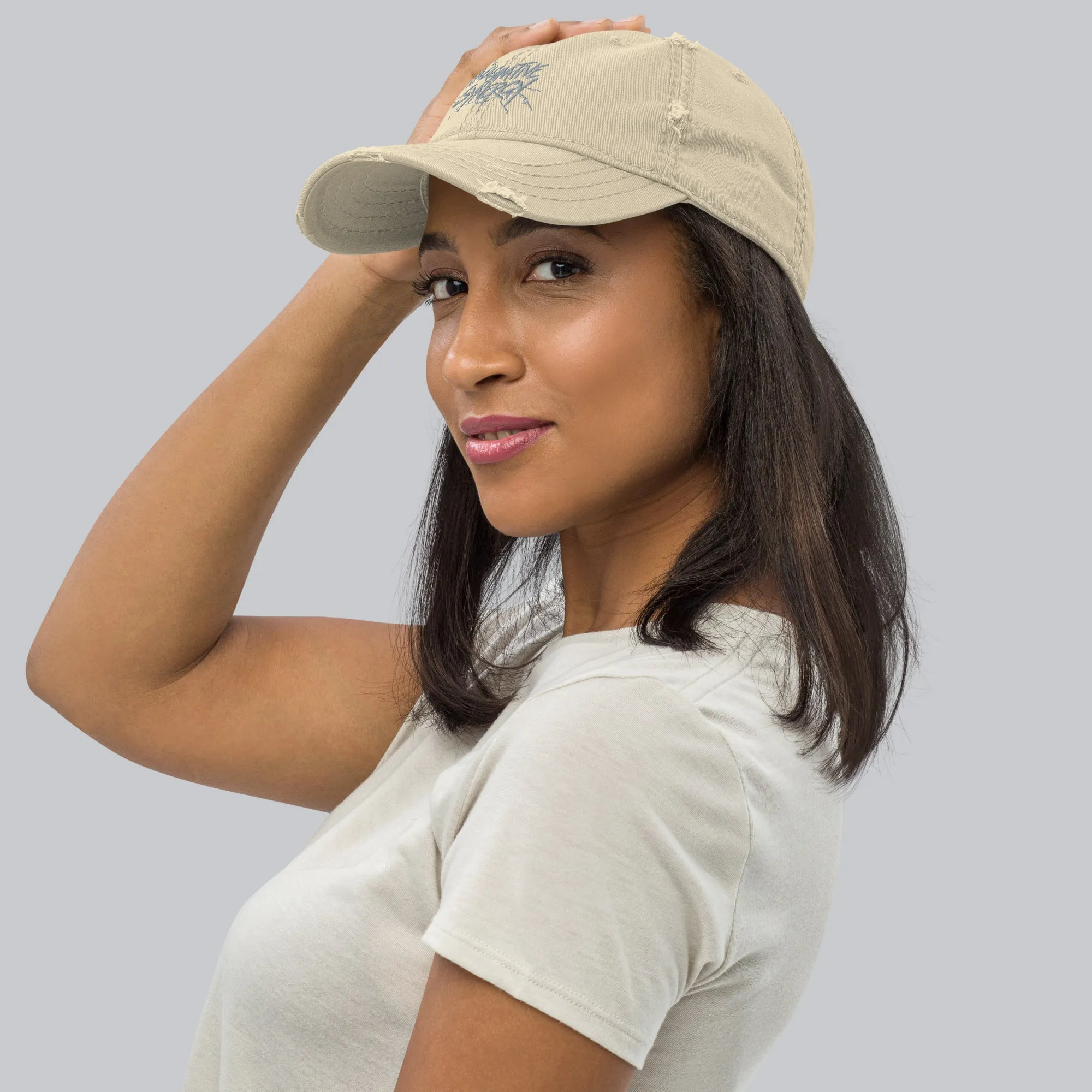 Branded Distressed Dad Hat