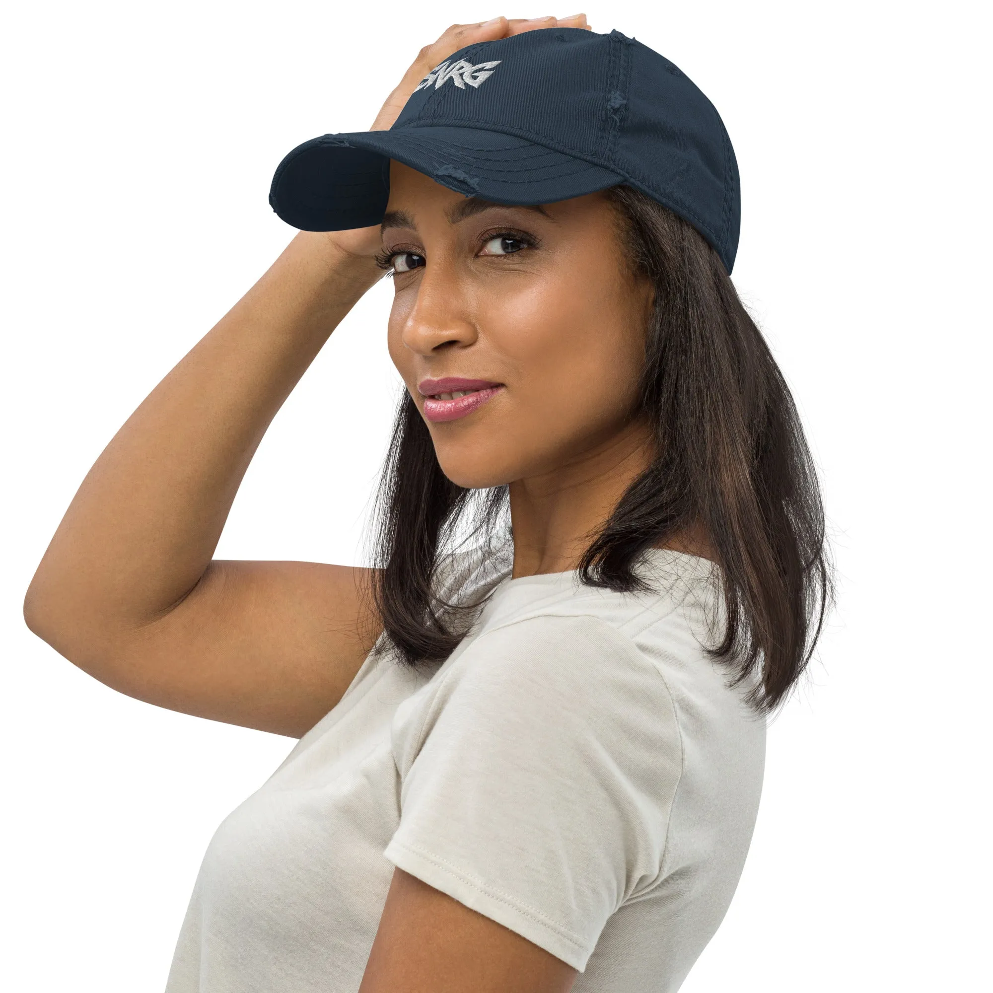 Branded Distressed Dad Hat