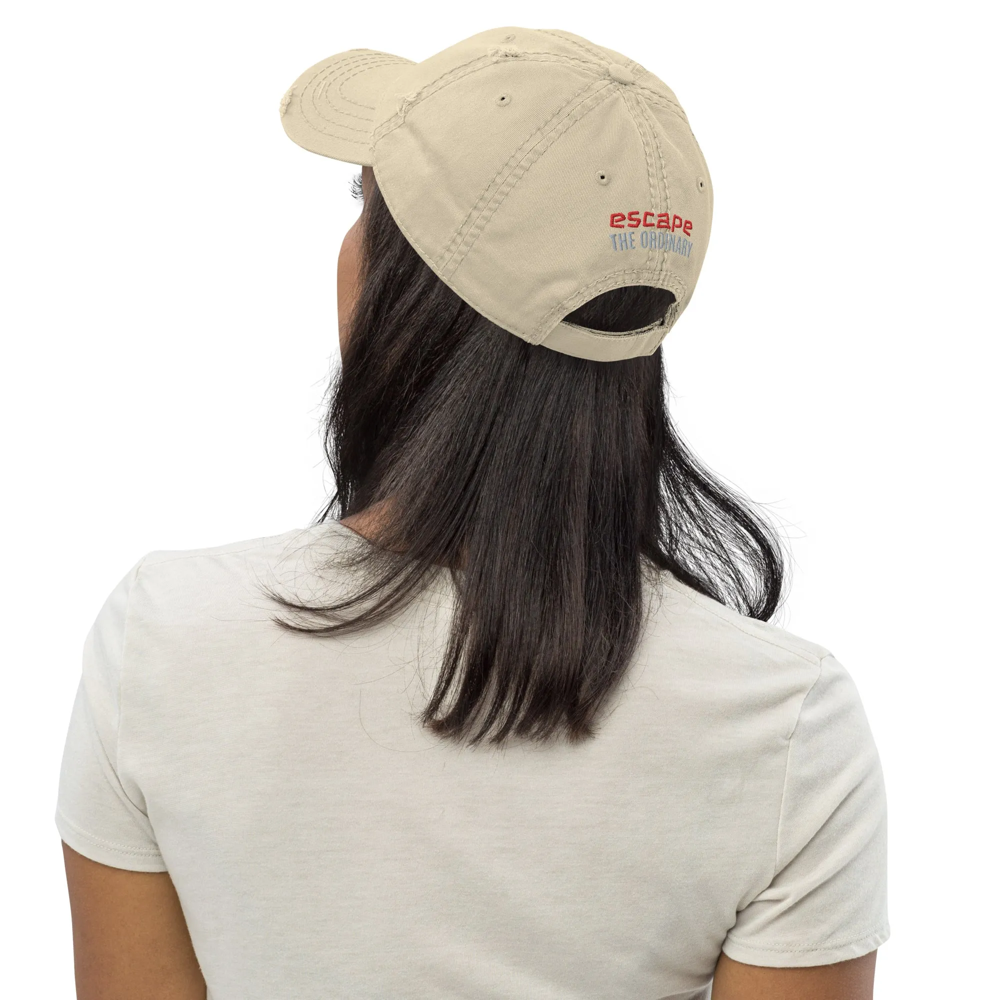Branded Distressed Dad Hat