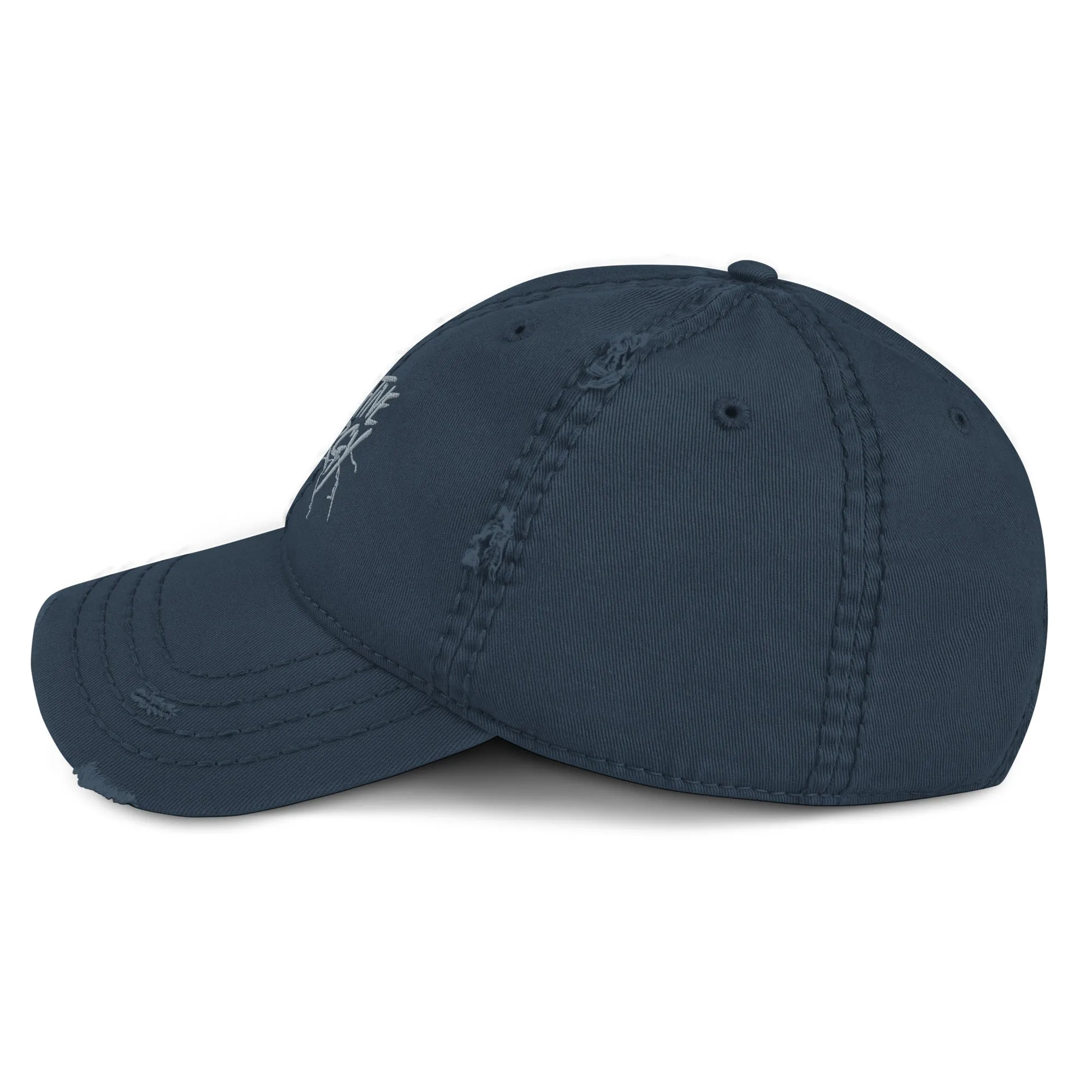 Branded Distressed Dad Hat