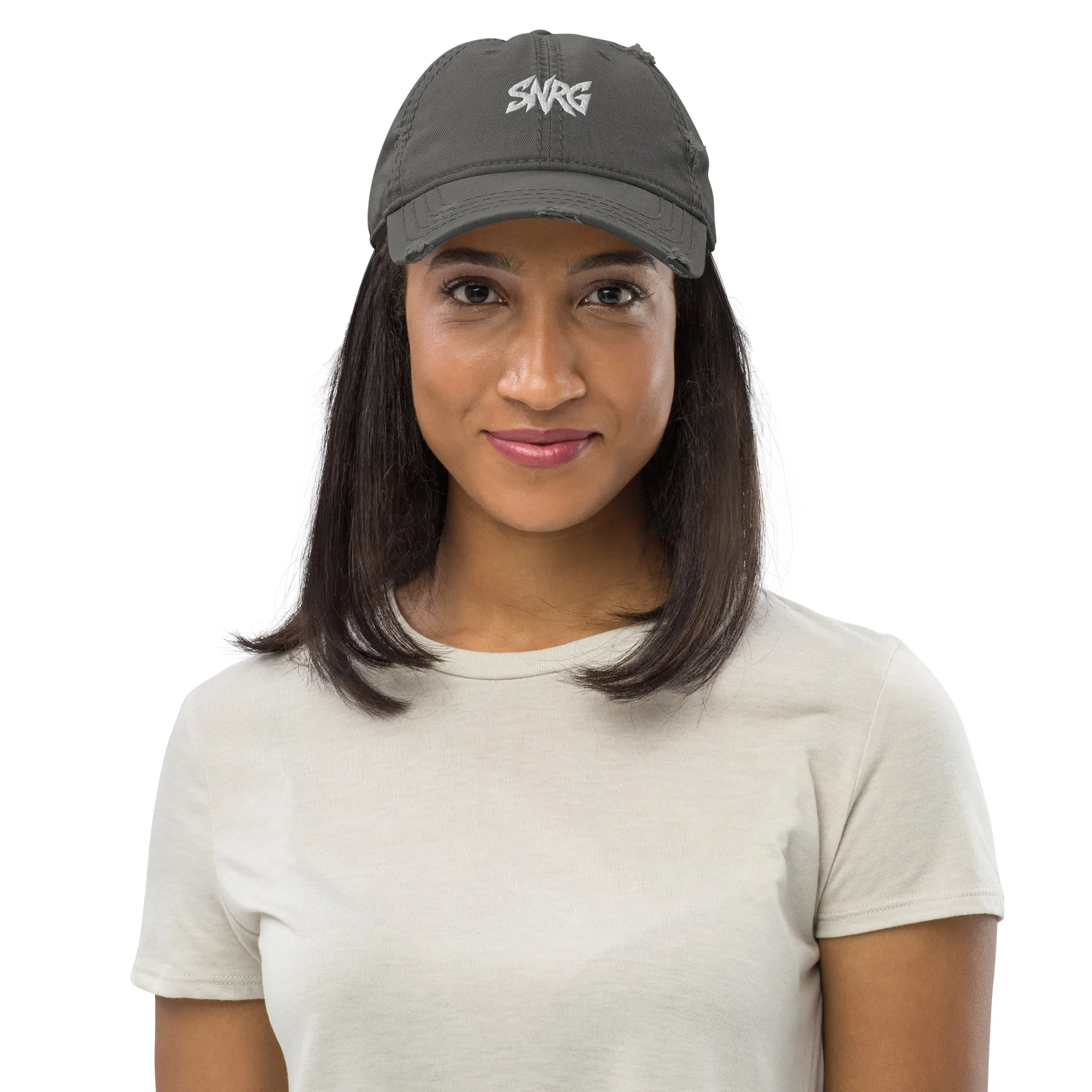 Branded Distressed Dad Hat