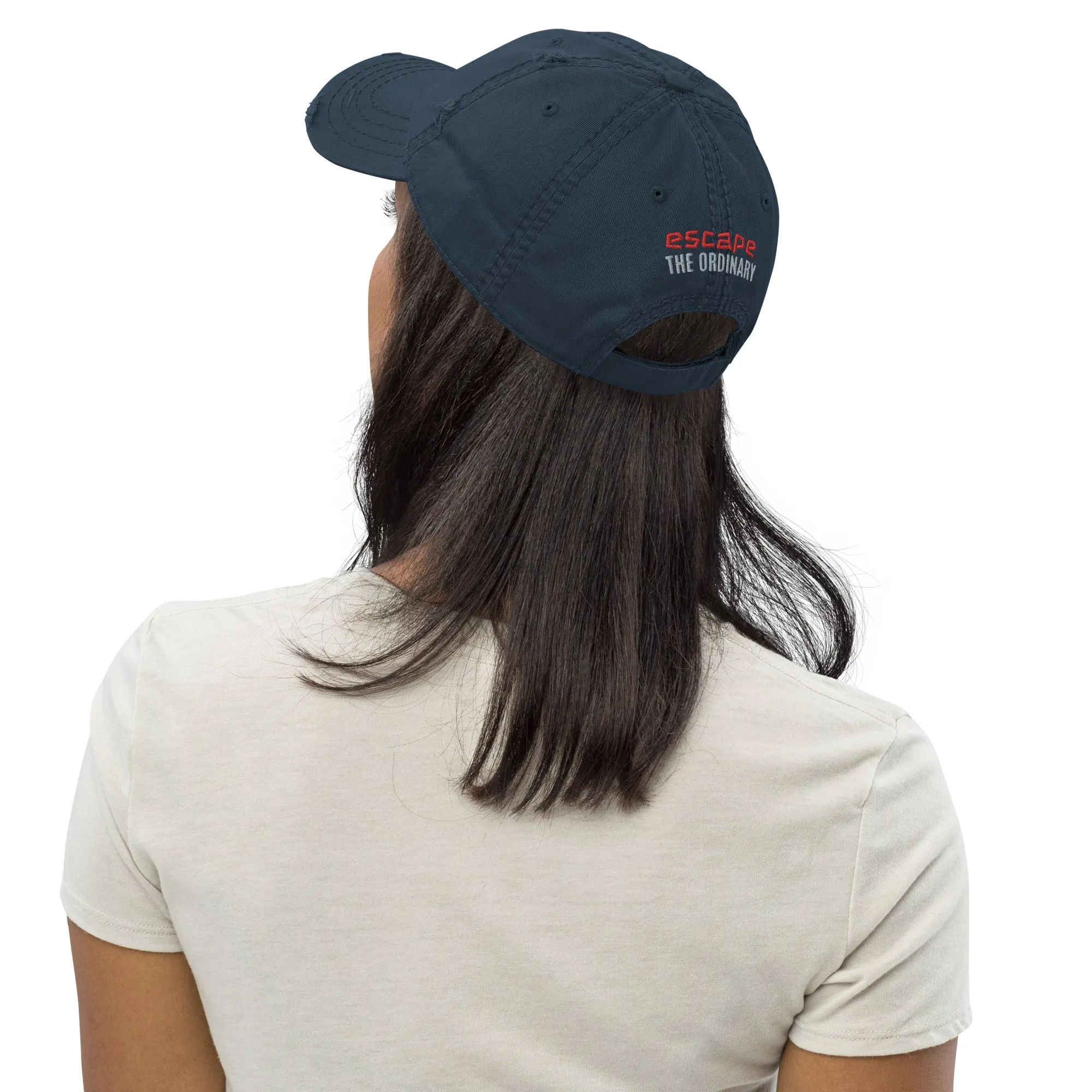 Branded Distressed Dad Hat