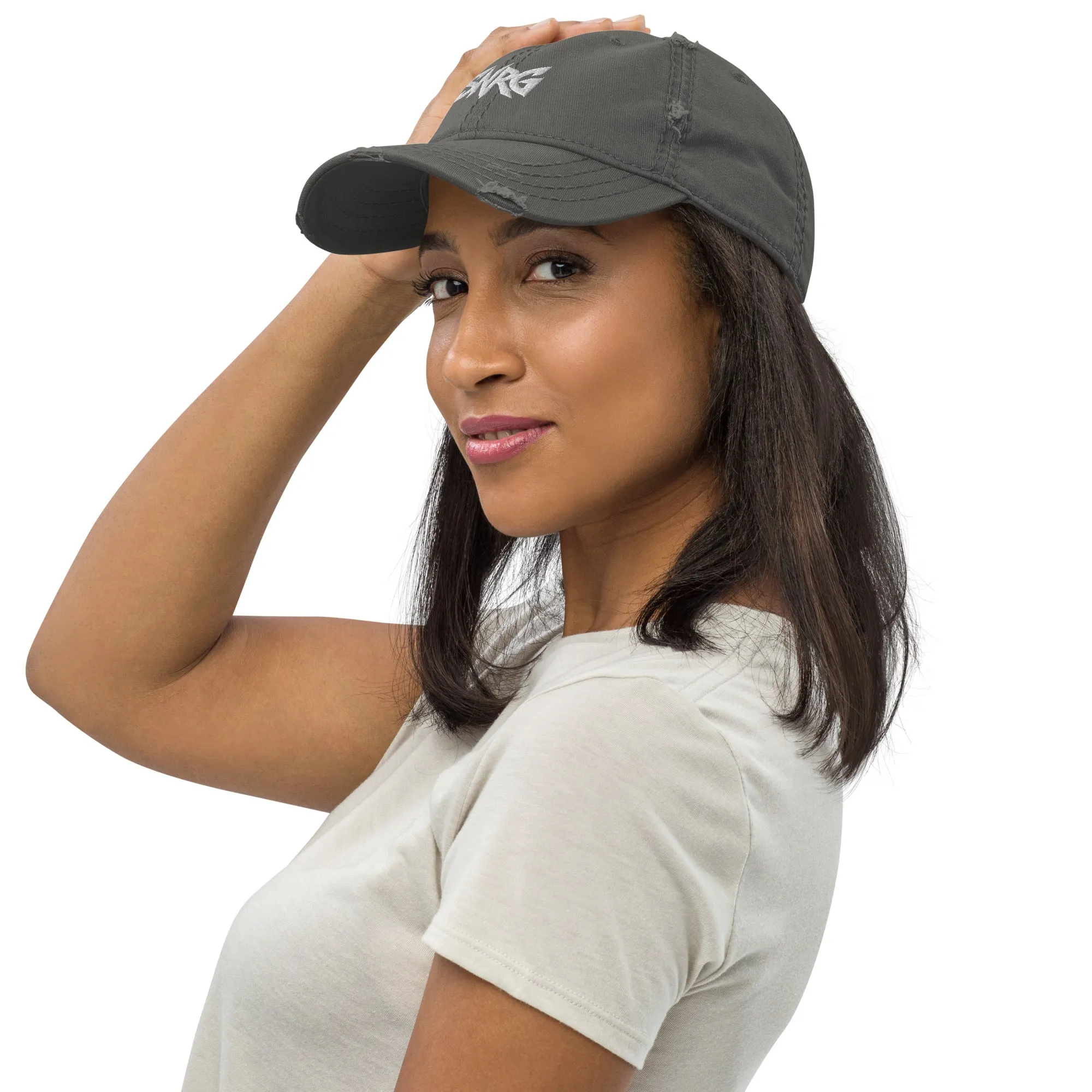 Branded Distressed Dad Hat