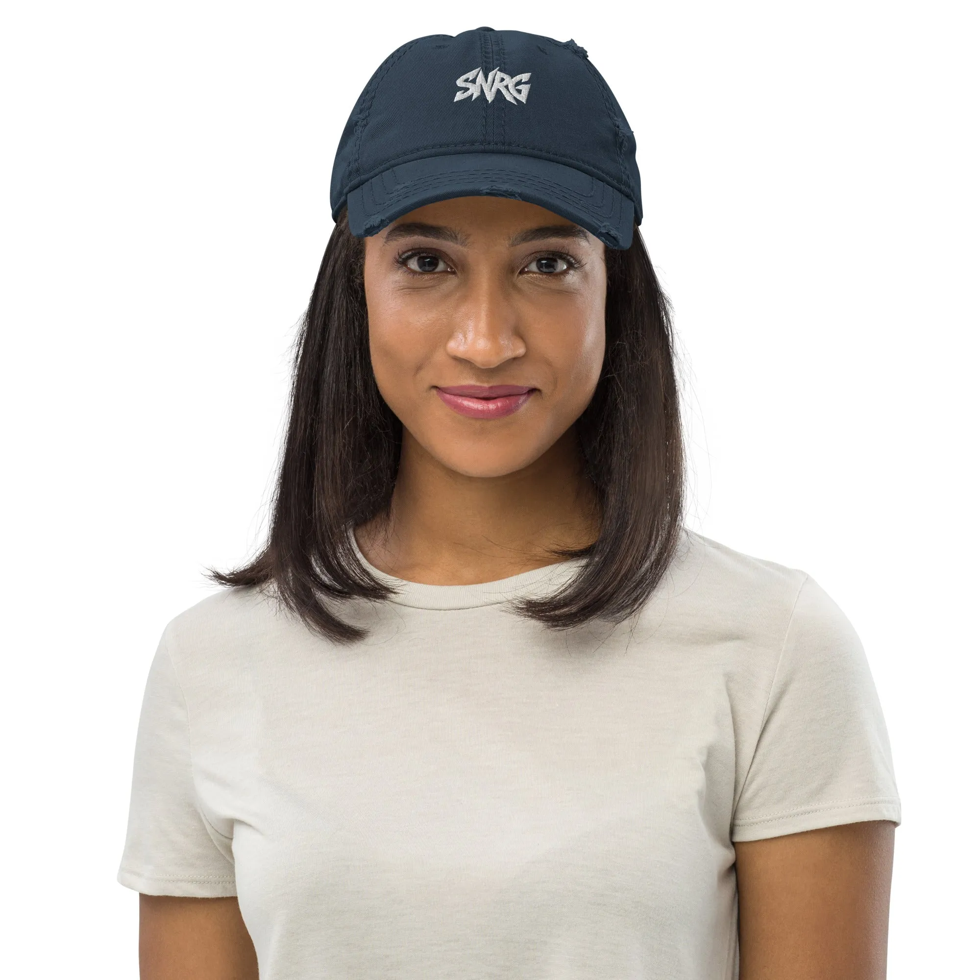 Branded Distressed Dad Hat