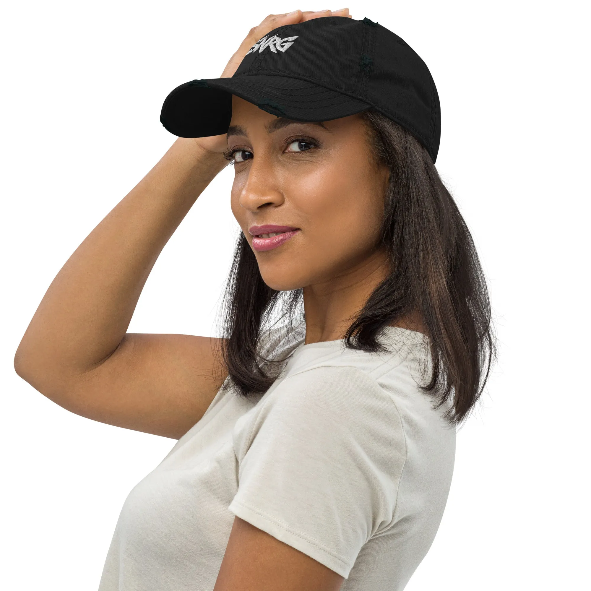 Branded Distressed Dad Hat