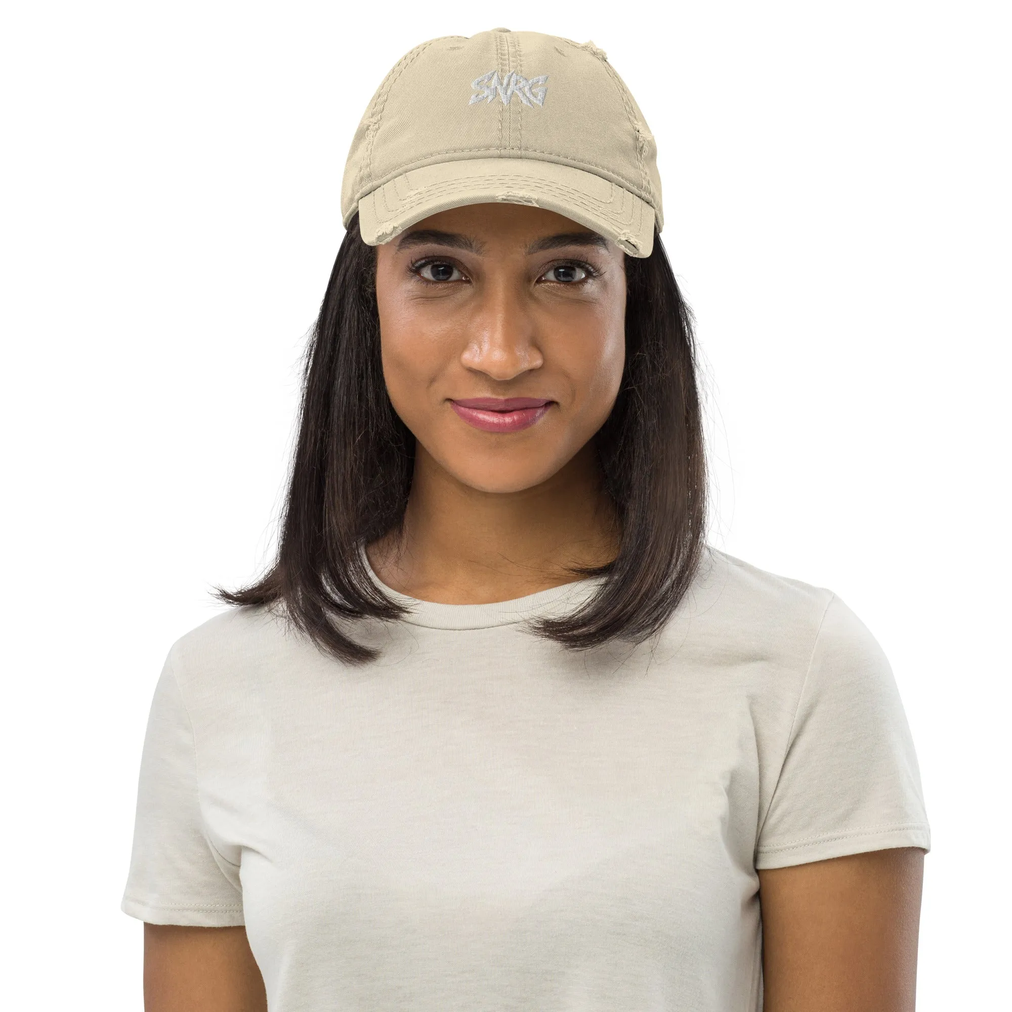 Branded Distressed Dad Hat