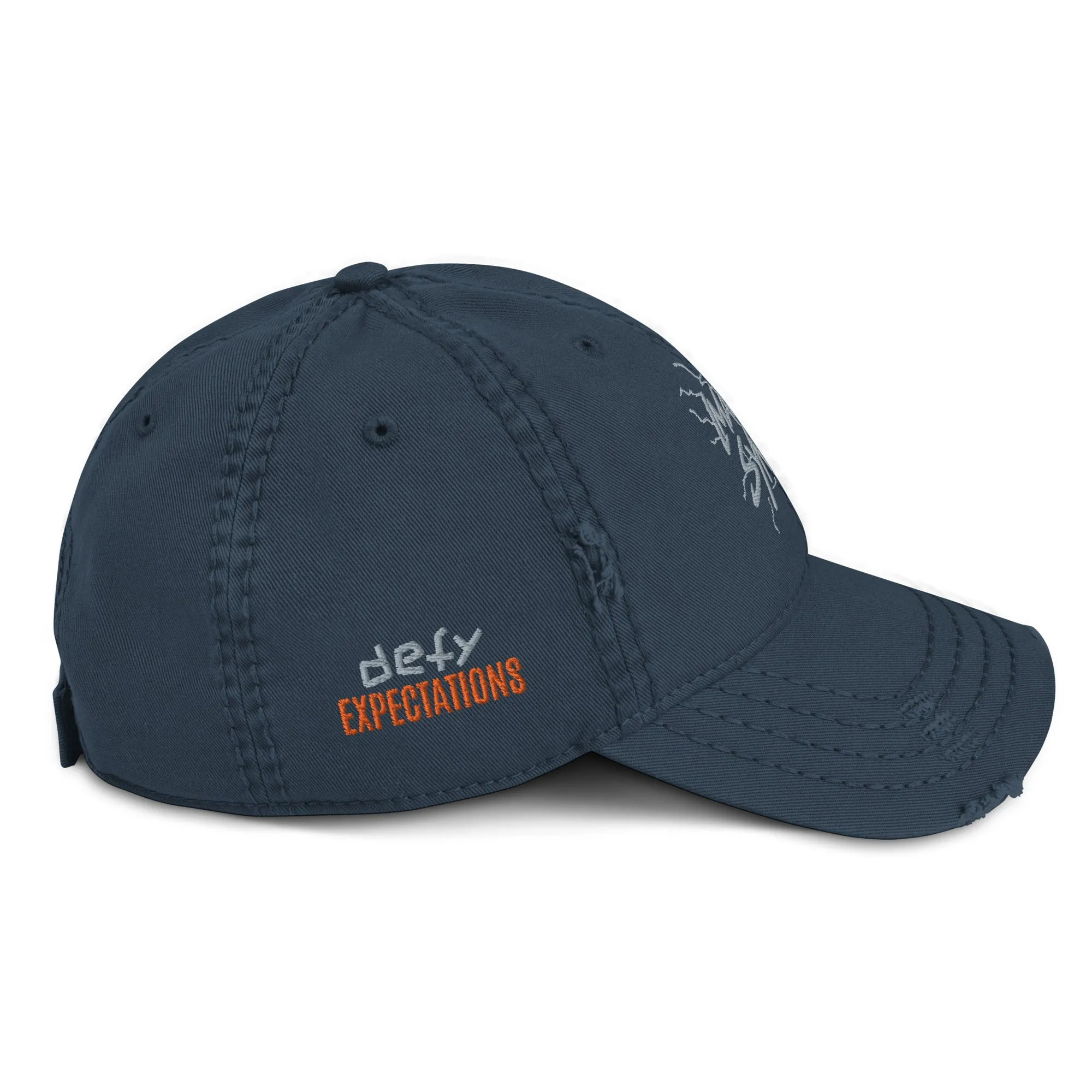 Branded Distressed Dad Hat