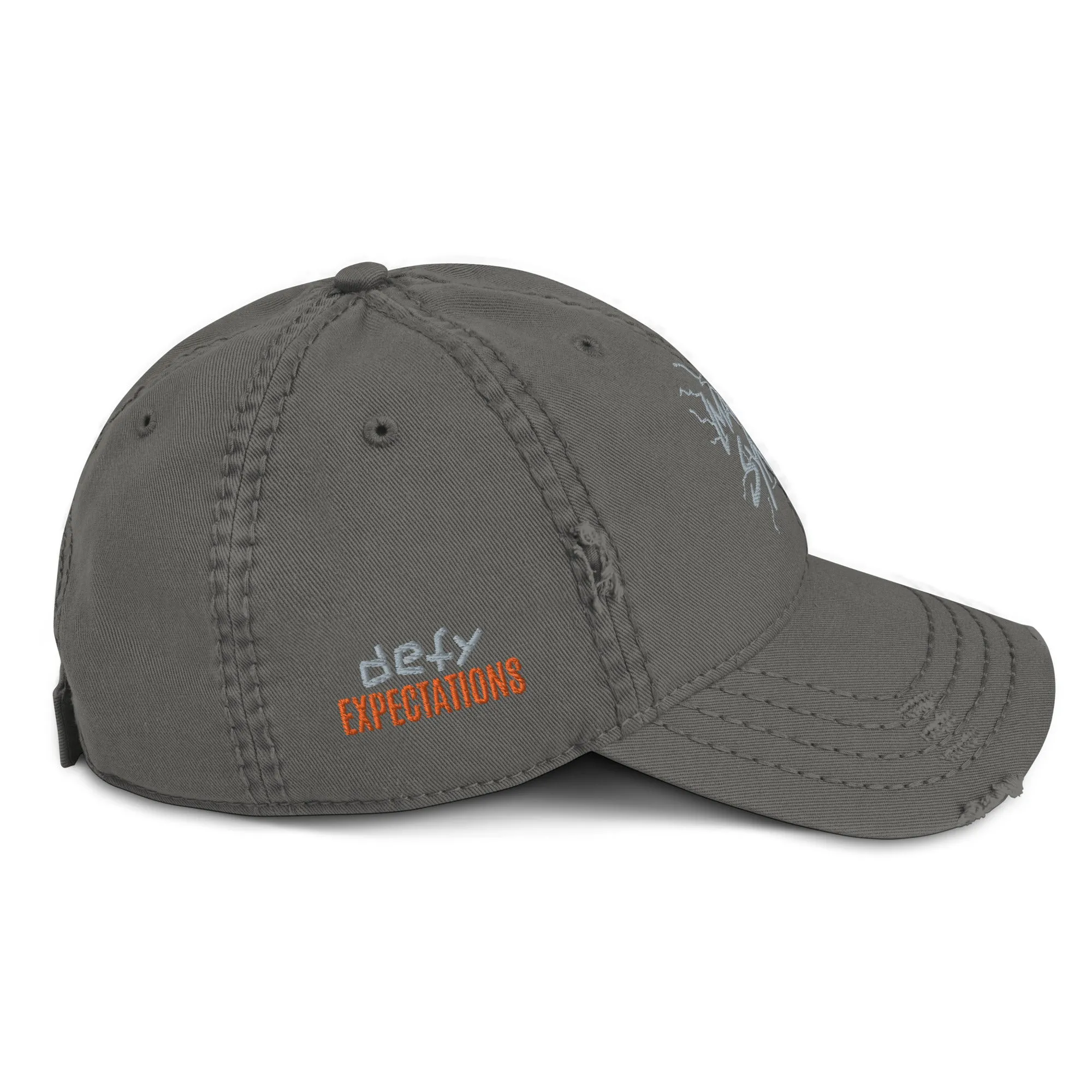 Branded Distressed Dad Hat