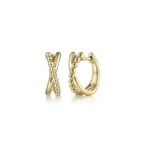 Bujukan Twisted Huggie Earrings