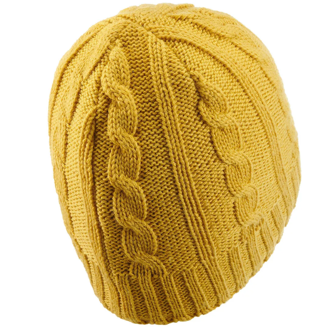 Cable Stitch Adult Ski Hat Plum