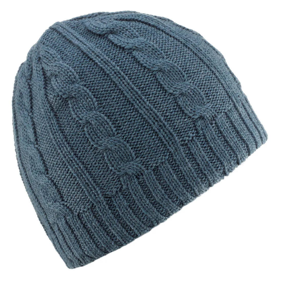 Cable Stitch Adult Ski Hat Plum