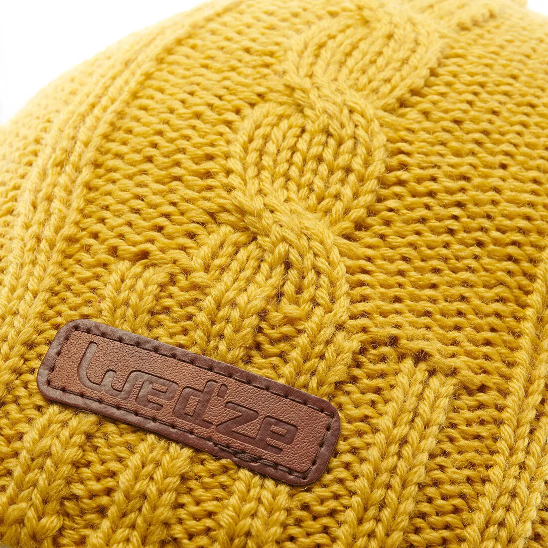 Cable Stitch Adult Ski Hat Plum