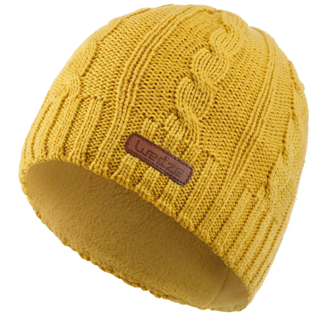 Cable Stitch Adult Ski Hat Plum