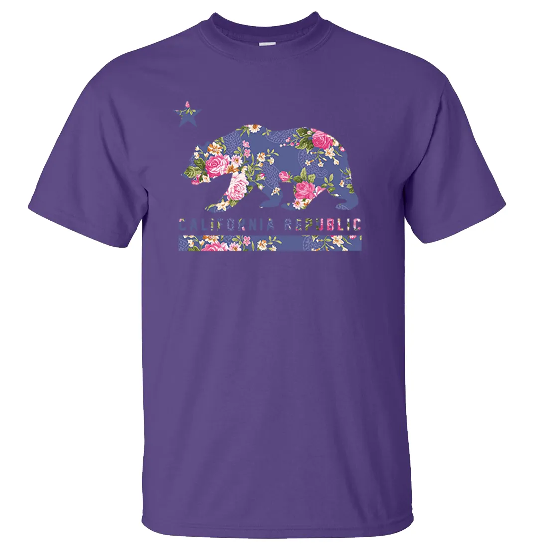 California Republic Paisley Flower Bear Asst Colors T-shirt/tee