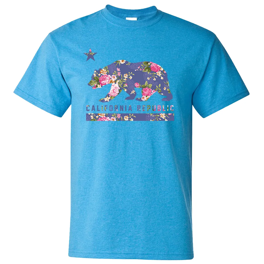 California Republic Paisley Flower Bear Asst Colors T-shirt/tee