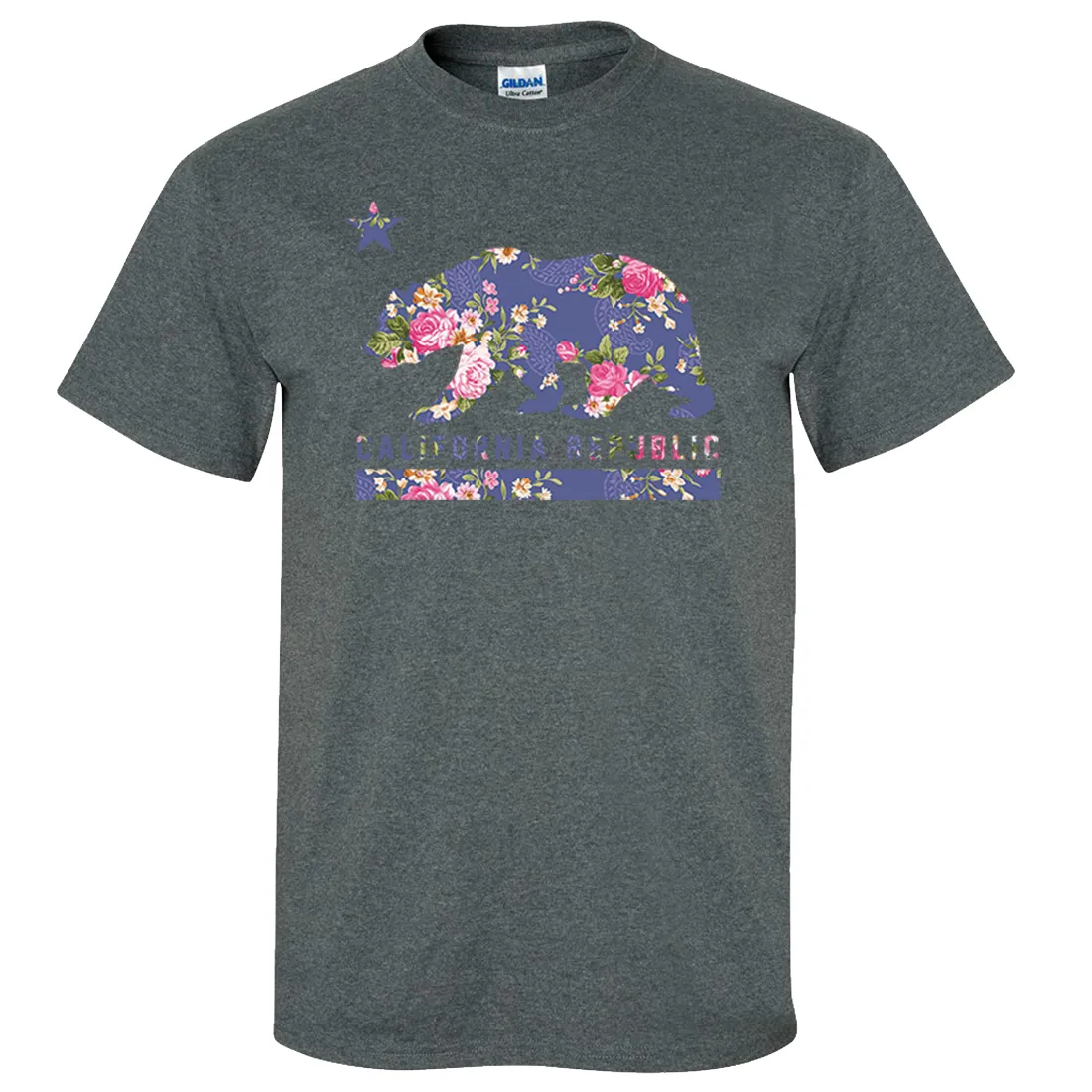 California Republic Paisley Flower Bear Asst Colors T-shirt/tee