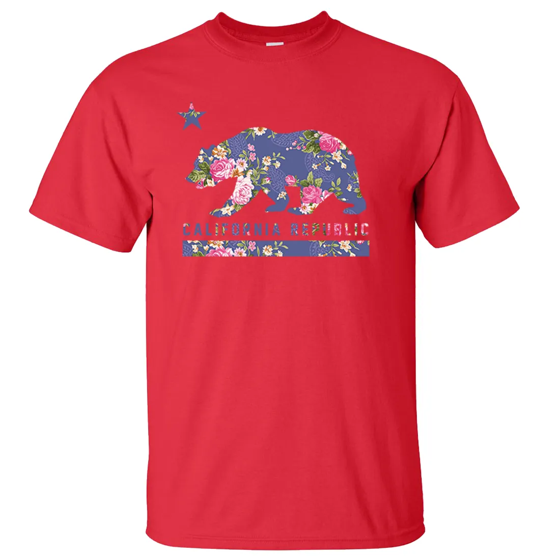 California Republic Paisley Flower Bear Asst Colors T-shirt/tee