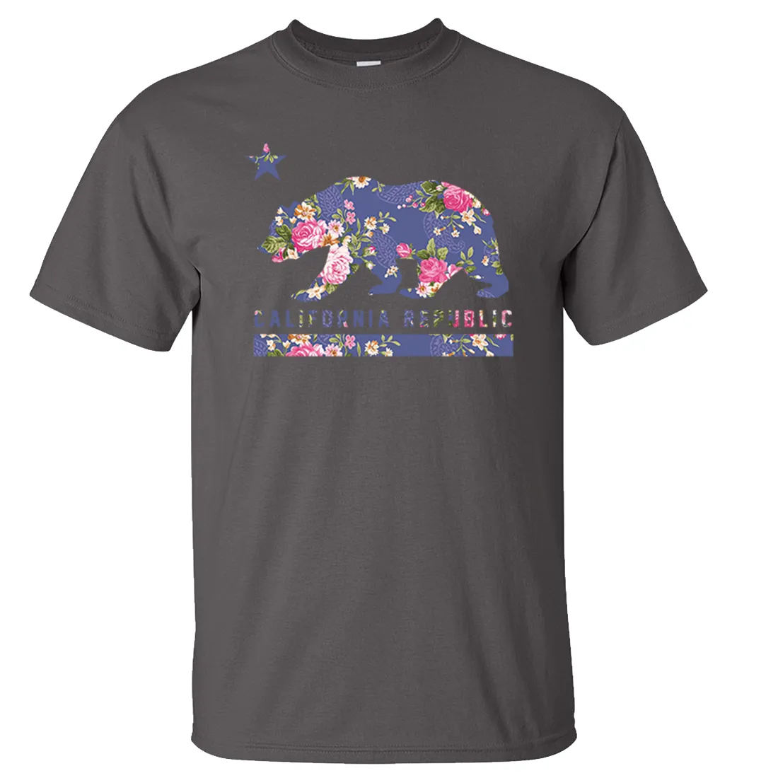 California Republic Paisley Flower Bear Asst Colors T-shirt/tee