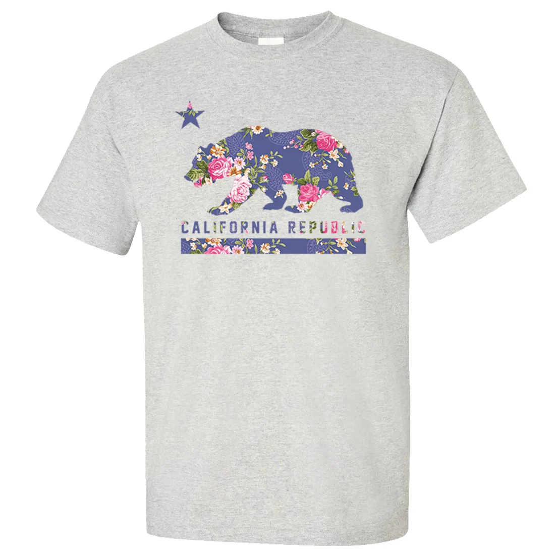 California Republic Paisley Flower Bear Asst Colors T-shirt/tee