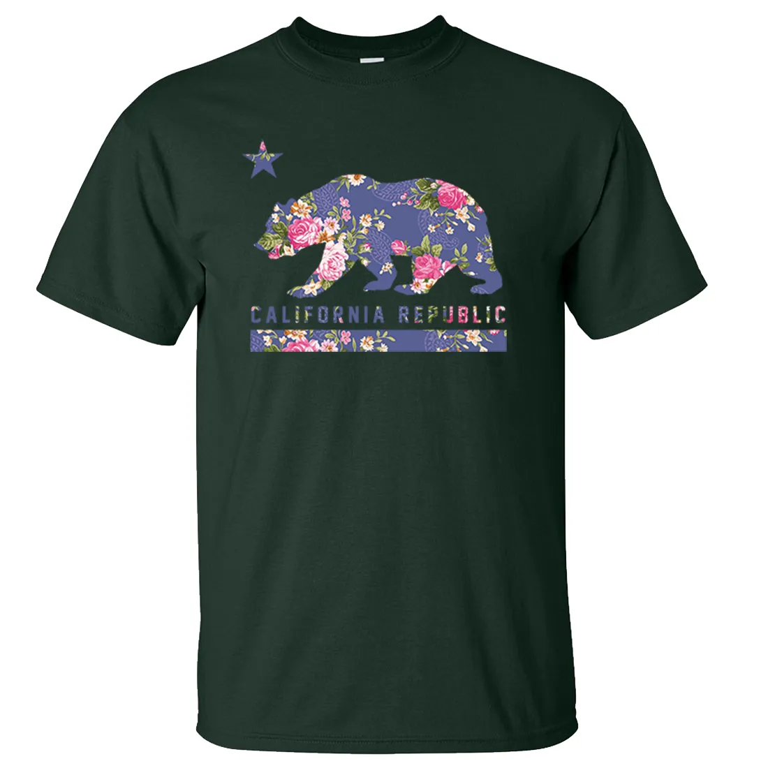 California Republic Paisley Flower Bear Asst Colors T-shirt/tee