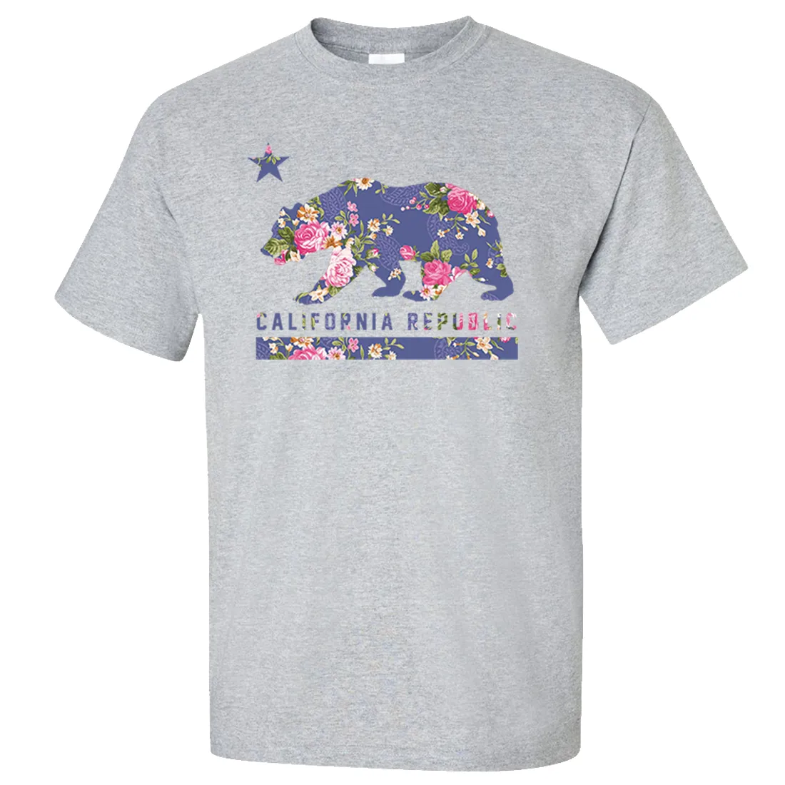 California Republic Paisley Flower Bear Asst Colors T-shirt/tee