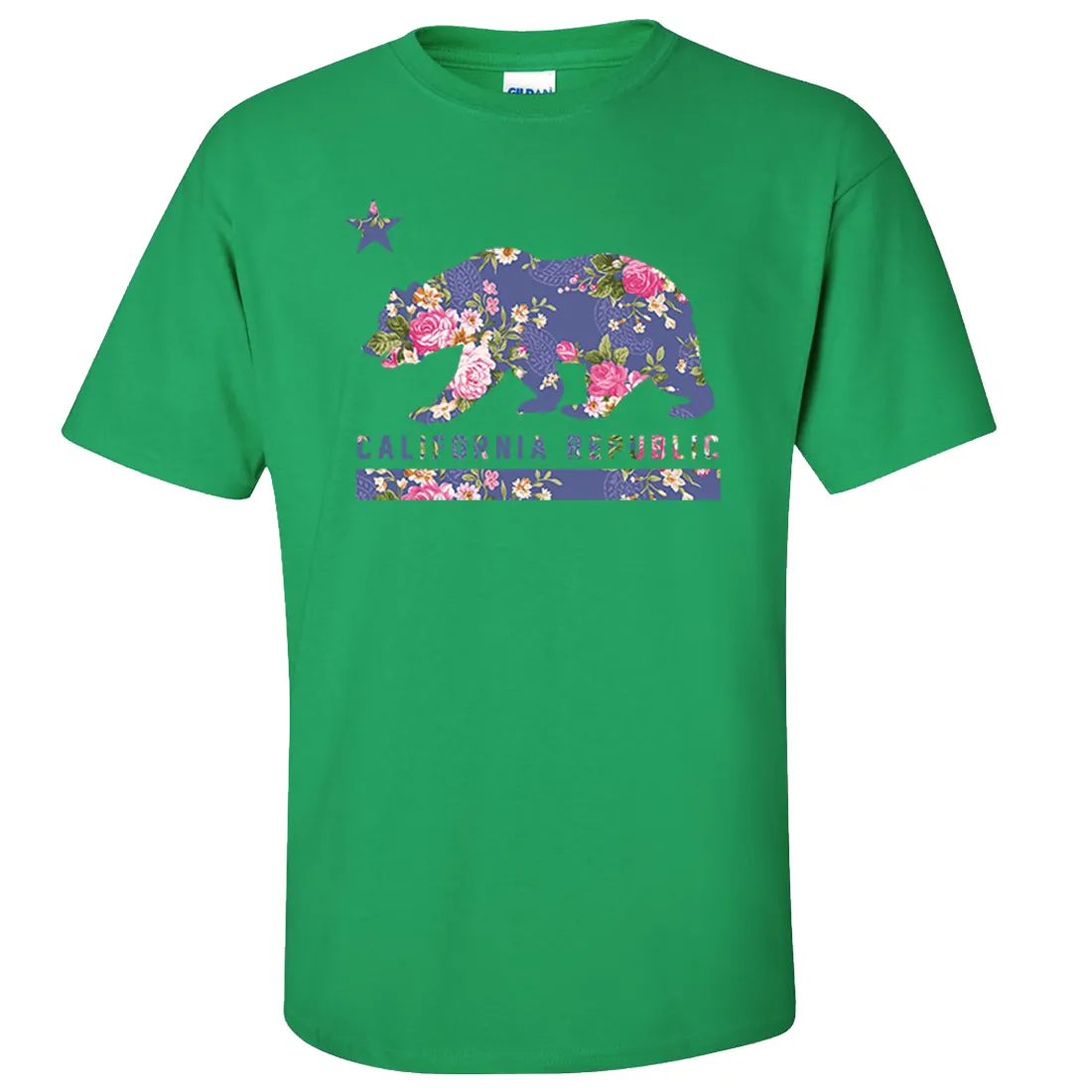 California Republic Paisley Flower Bear Asst Colors T-shirt/tee