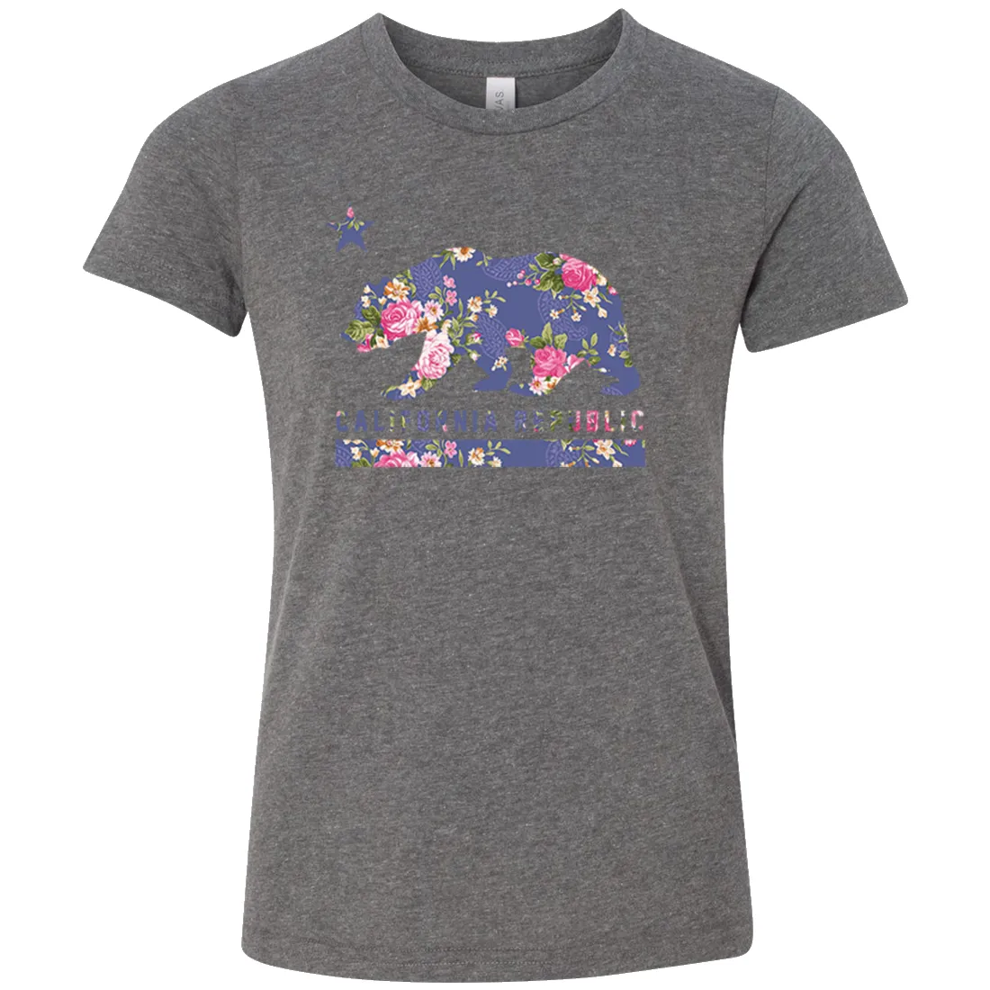 California Republic Paisley Flower Bear Asst Colors Youth T-Shirt/tee