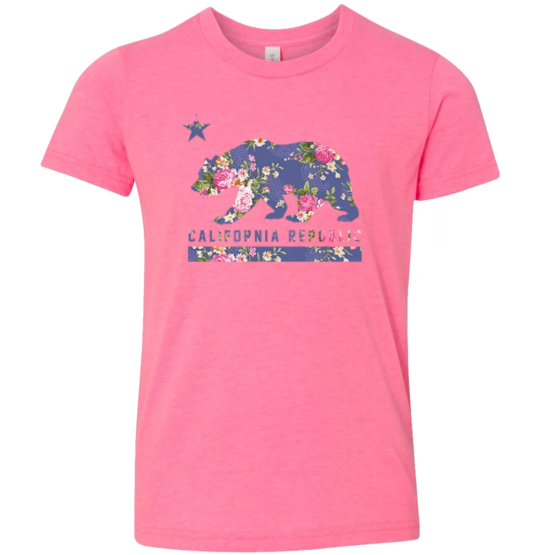 California Republic Paisley Flower Bear Asst Colors Youth T-Shirt/tee