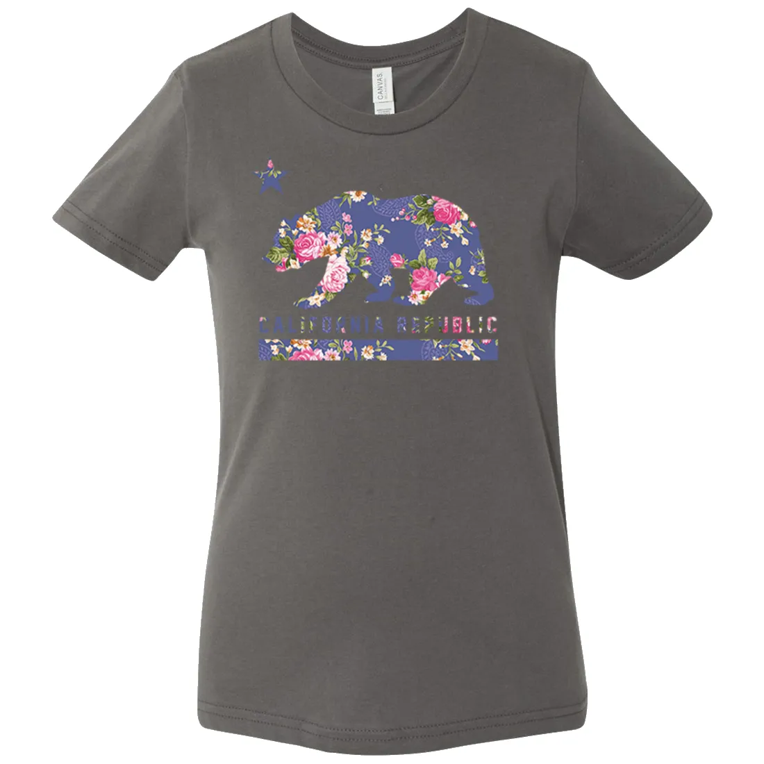 California Republic Paisley Flower Bear Asst Colors Youth T-Shirt/tee