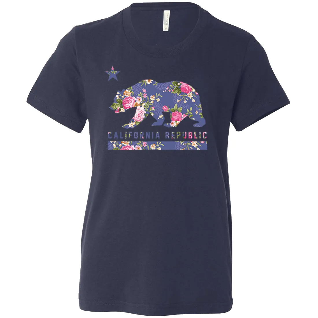 California Republic Paisley Flower Bear Asst Colors Youth T-Shirt/tee
