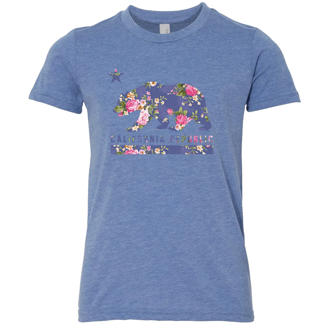 California Republic Paisley Flower Bear Asst Colors Youth T-Shirt/tee