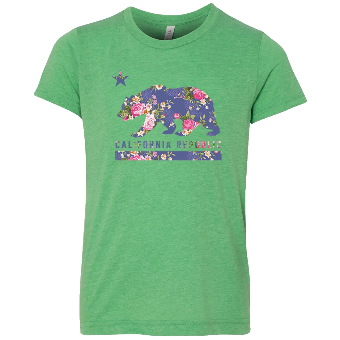 California Republic Paisley Flower Bear Asst Colors Youth T-Shirt/tee
