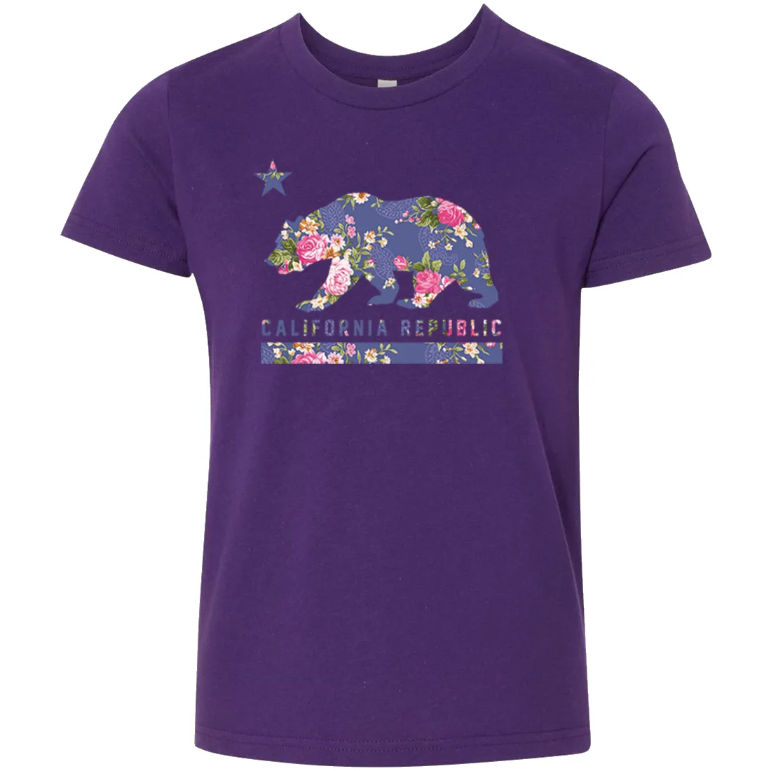 California Republic Paisley Flower Bear Asst Colors Youth T-Shirt/tee