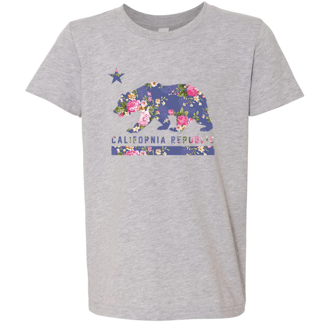 California Republic Paisley Flower Bear Asst Colors Youth T-Shirt/tee