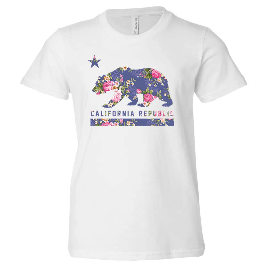 California Republic Paisley Flower Bear Asst Colors Youth T-Shirt/tee