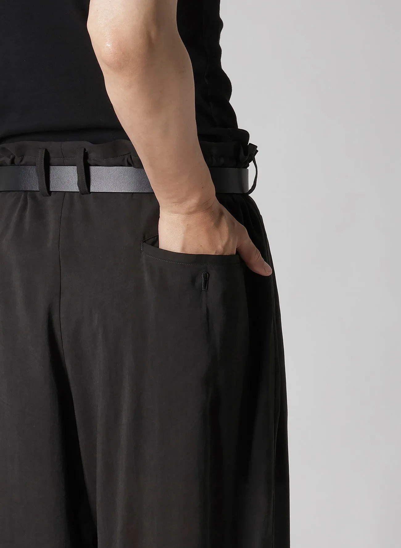 CELLULOSE OZONE PANELED HEM WIDE PANTS