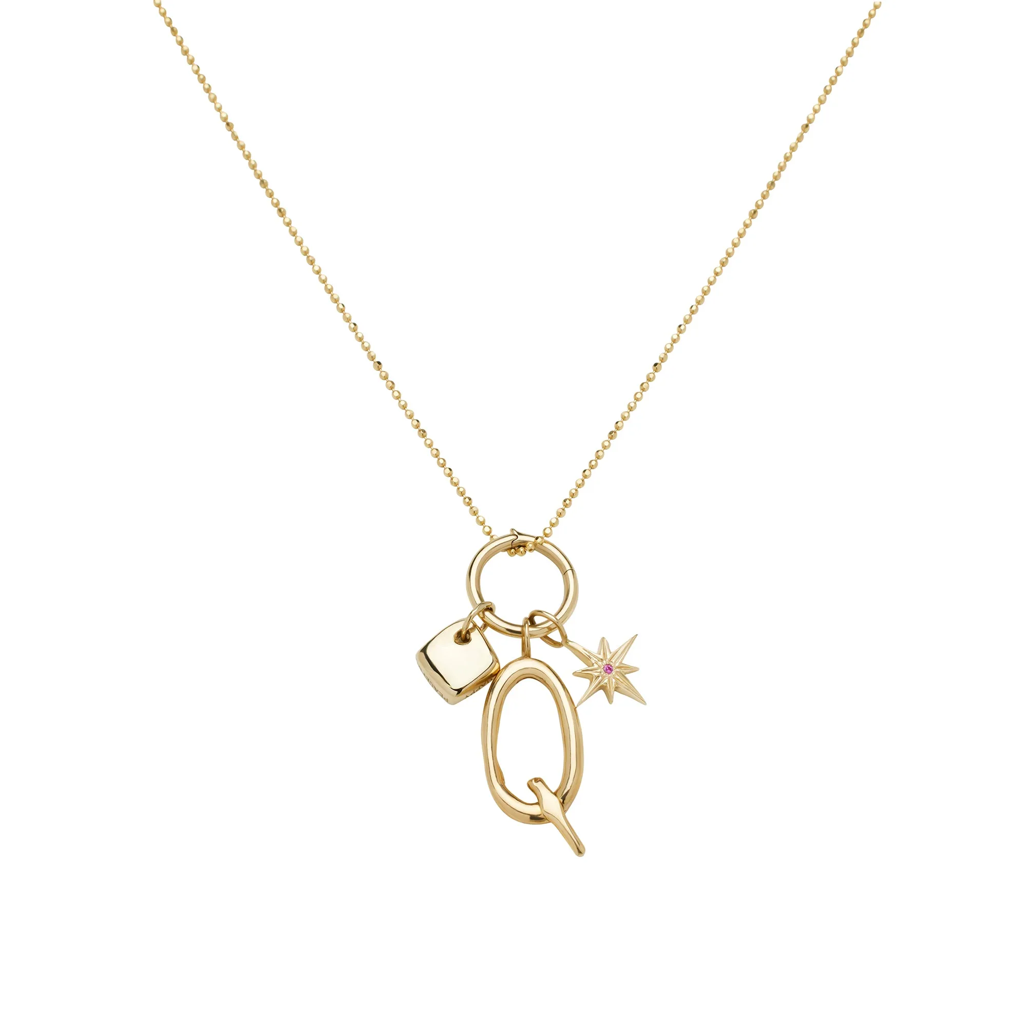 Charm Ring Locket - Gold