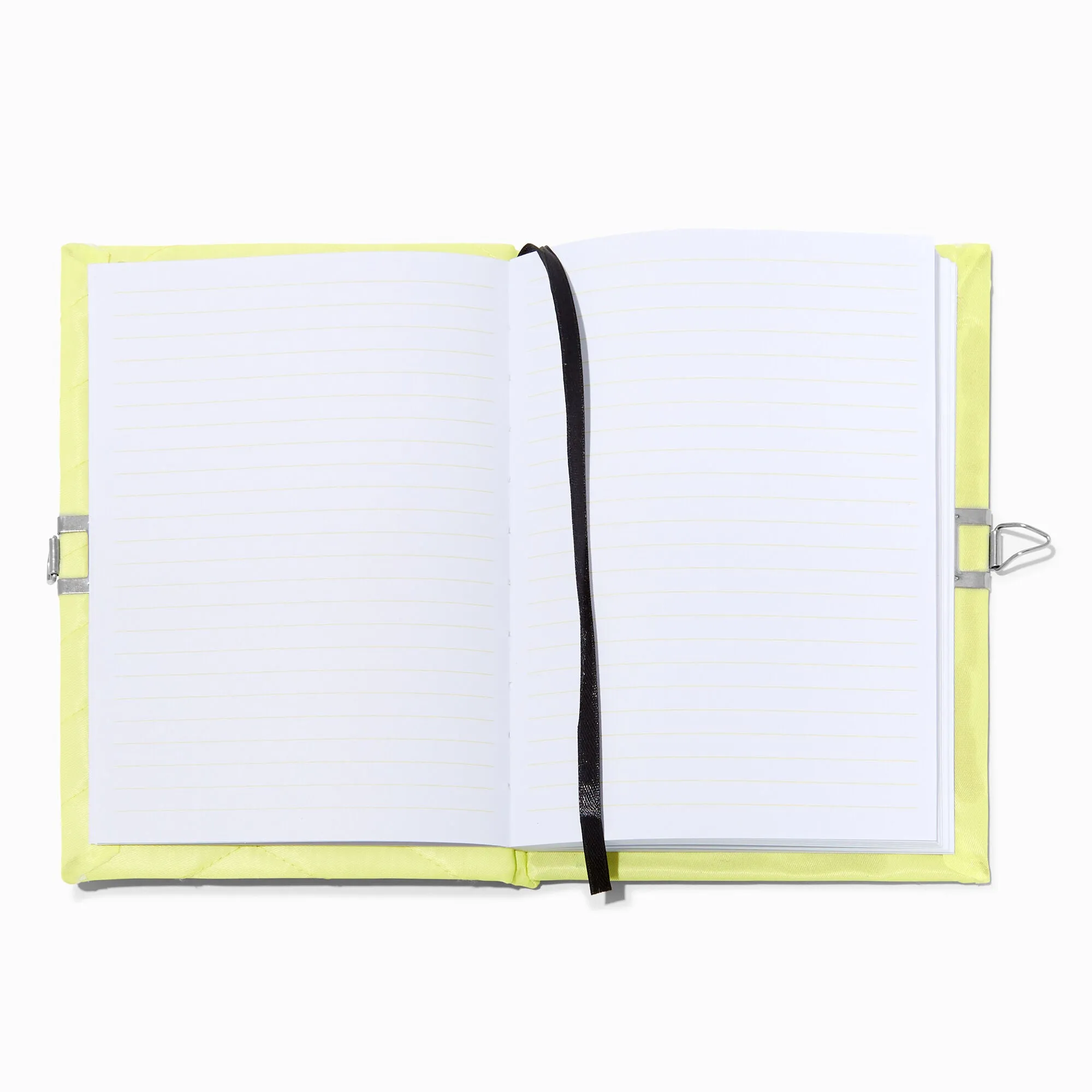 Claire's Initial Varsity Yellow Lock Diary - C