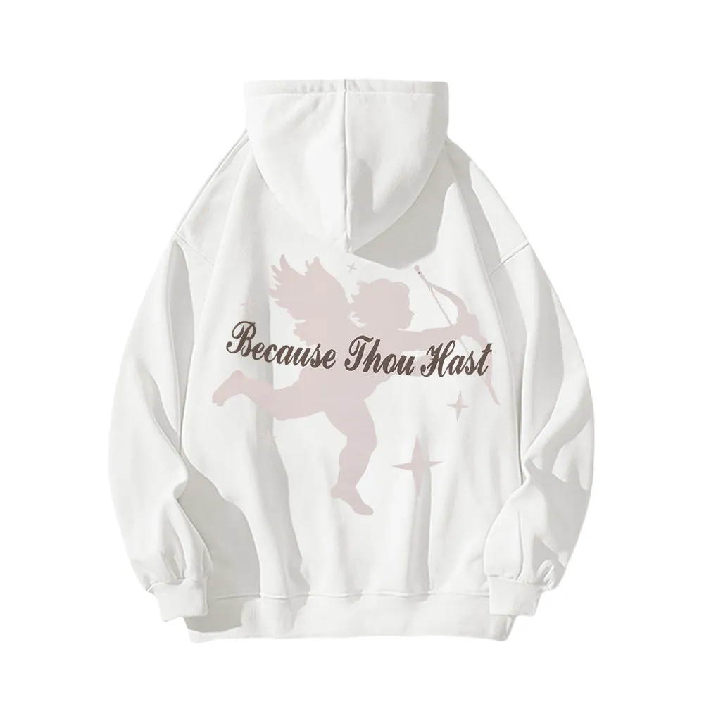 Classic Cupid Print Hoodie