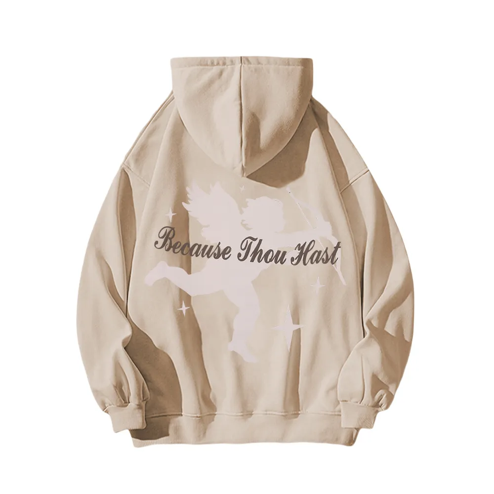 Classic Cupid Print Hoodie