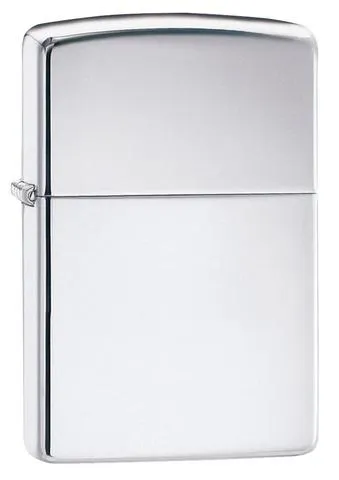 Classic high polish silver chrome Zippo lighter (fuel NOT included)