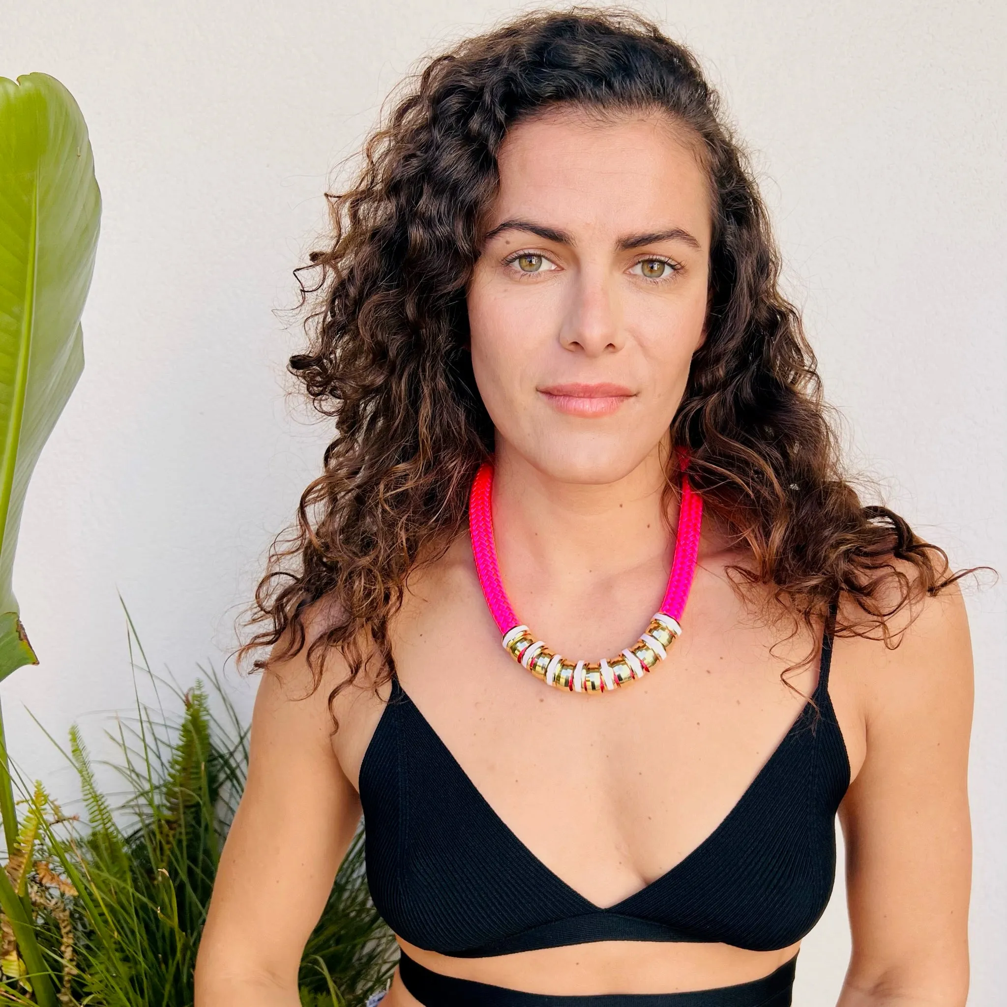 Classic Necklace Hot Pink